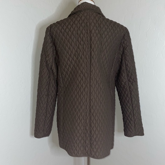 New! Marvin Richards Quilted Button Barn Jacket in Chocolate Womens Size Large🤎 - Picture 5 of 13